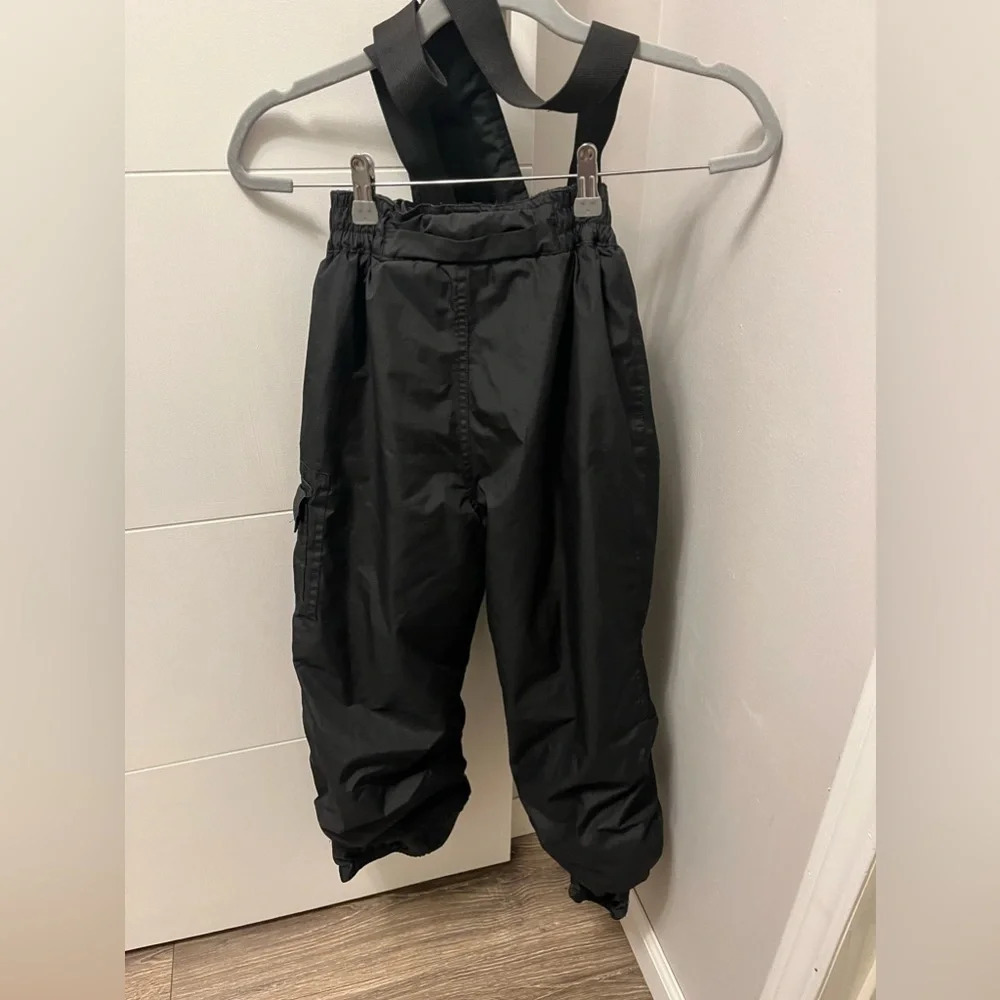 Weatherproof 32° Boy's Zip Off Suspender Snow Pants Polyester Black S 10/12